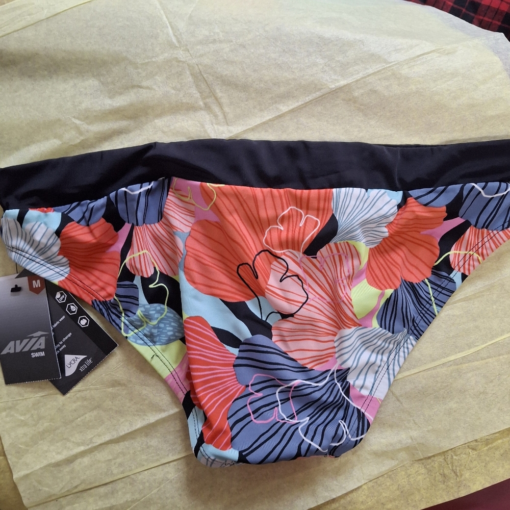 Avia Women's M Mid Rise Bikini Bottoms NWT - Picture 4 of 6